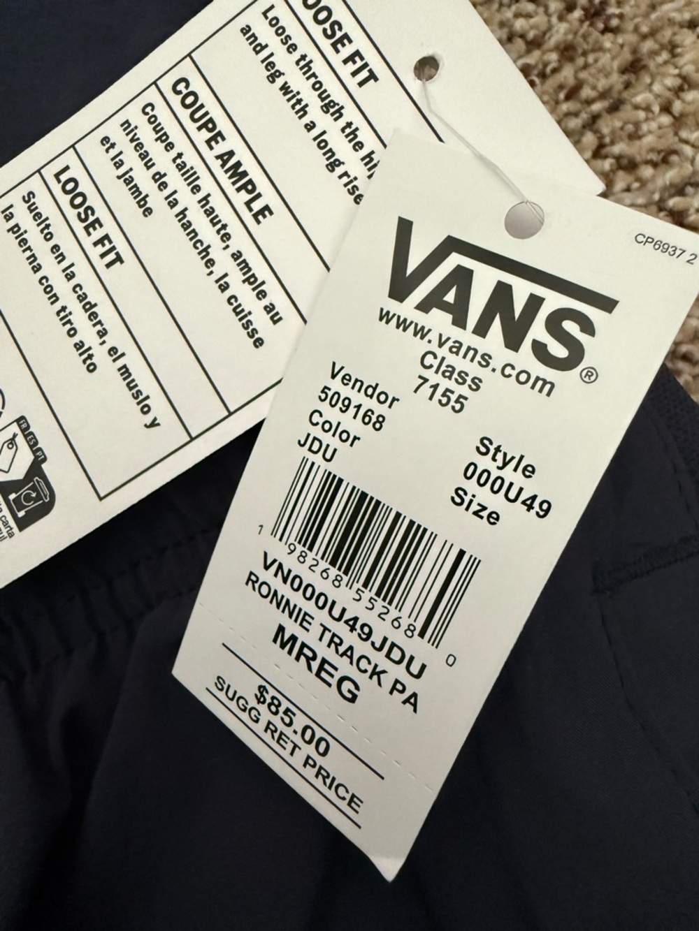 Vans Ronnie Track Pants NWT - Picture 7 of 9
